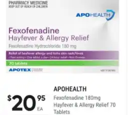 BIG W Fexofenadine hayfever & allergy relief offer