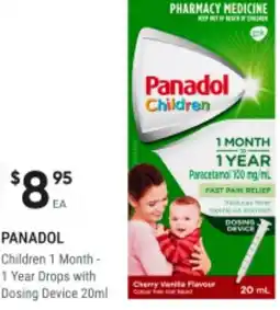BIG W Panadol children month year drops offer