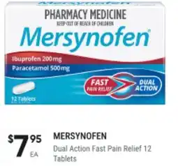 BIG W Mersynofen dual action fast pain relief offer