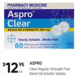 Aspro clear regular strength pain