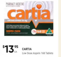 Cartia low dose aspirin