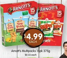 Spudshed Arnott's multipacks offer