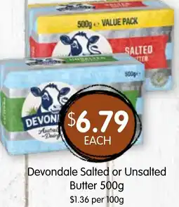 Spudshed Devondale salted or unsalted offer