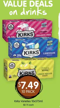 Spudshed Kirks varieties offer