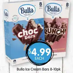Spudshed Bulla ice cream bars offer