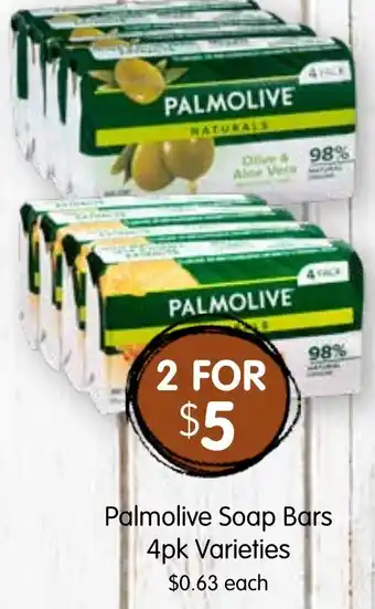 Spudshed Palmolive soap bars offer