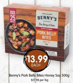 Spudshed Benny's pork belly bites honey soy offer
