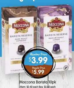 Moccona barista