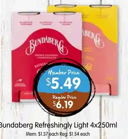 Spudshed Bundaberg refreshingly light offer
