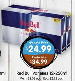 Spudshed Red Bull Varieties offer