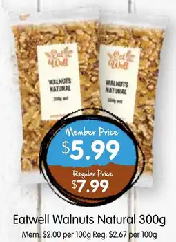 Spudshed Eatwell Walnuts Natural offer