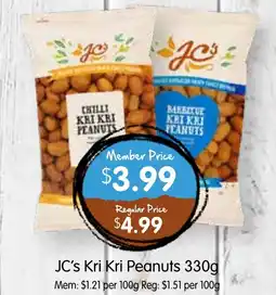 Spudshed JC's Kri Kri Peanuts offer
