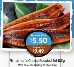 Spudshed Fisherman's Choice Roasted Eel offer