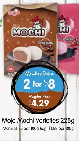 Spudshed Mojo mochi varieties offer