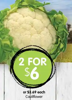 Spudshed Cauliflower offer