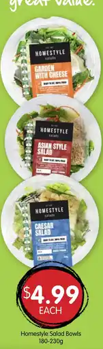 Spudshed Homestyle salad bowls offer