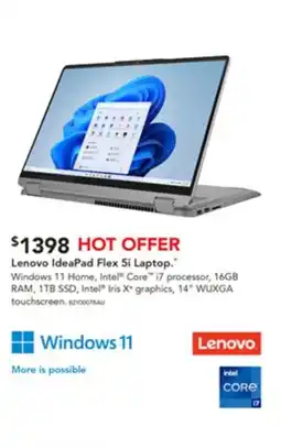 Harvey Norman Lenovo ideapad flex 5i laptop offer