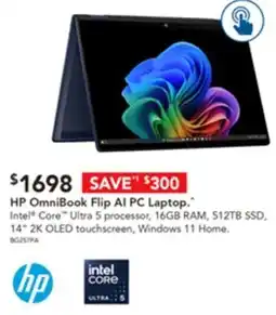 Harvey Norman Hp omnibook flip al pc laptop offer