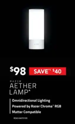Harvey Norman Aether lamp offer