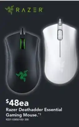 Harvey Norman Razer deathadder essential gaming mouse offer