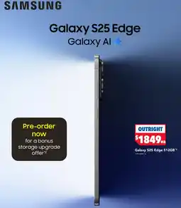 Harvey Norman Galaxy S25 Edge Galaxy Al offer