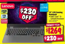 JB Hi-Fi 15" LOQ Gaming Notebook offer