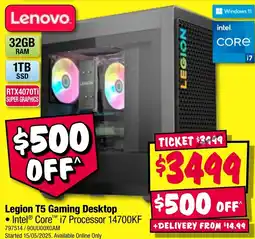 JB Hi-Fi Legion T5 Gaming Desktop offer