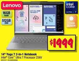 JB Hi-Fi 14" Yoga 7 2-In-1 Notebook offer