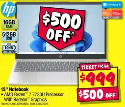JB Hi-Fi 15" Notebook offer