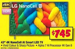 JB Hi-Fi 43" 4K NanoCell Al Smart LED TV offer