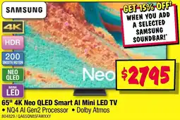 JB Hi-Fi 65" 4K Neo QLED Smart Al Mini LED TV offer