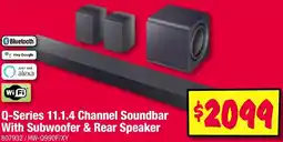 JB Hi-Fi Q-Series 11.1.4 Channel Soundbar With Subwoofer & Rear Speaker offer