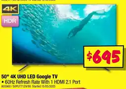 JB Hi-Fi 50" 4K UHD LED Google TV offer