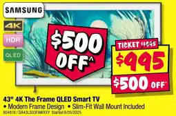 JB Hi-Fi 43" 4K The Frame QLED Smart TV offer