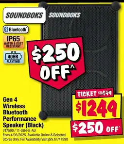 JB Hi-Fi Gen 4 Wireless Bluetooth Performance offer