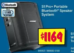 JB Hi-Fi S1 Pro+ Portable Bluetooth Speaker System offer
