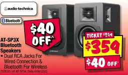 JB Hi-Fi AT-SP3X Bluetooth Speakers offer