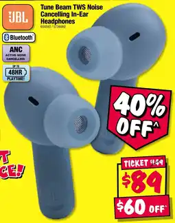 JB Hi-Fi Tune Beam TWS NoiseCancelling In-Ear Headphones offer
