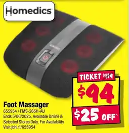 JB Hi-Fi Foot Massager offer