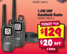 JB Hi-Fi 1.5W UHF Handheld Radio offer