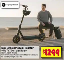 JB Hi-Fi Max G2 Electric Kick Scooter offer