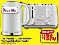 JB Hi-Fi The TempSet 1.7 Litre Kettle Or The ToastSet 4 Slice Toaster offer