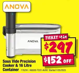 JB Hi-Fi Sous Vide Precision Cooker & 16 Litre Container offer