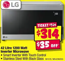 JB Hi-Fi 1200 Watt Inverter Microwave offer