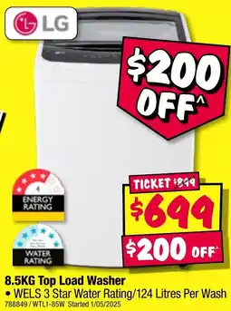 JB Hi-Fi Top Load Washer offer