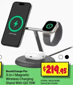 JB Hi-Fi BoostCharge Pro 3-In-1 Magnetic Wireless Charging Stand With Qi2 15W offer