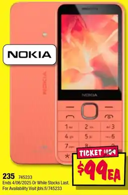 JB Hi-Fi NOKIA 235 offer