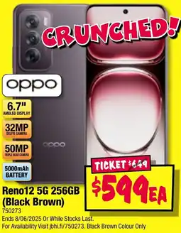 JB Hi-Fi Reno12 5G 256GB offer