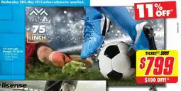 The Good Guys 75" U65 LED Google TV 2025 offer