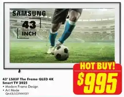 The Good Guys 43" LS03F The Frame QLED 4K Smart TV 2025 offer